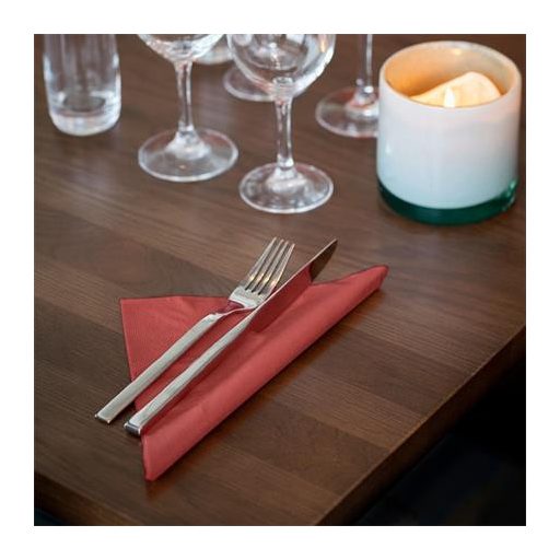 Szalvéta, 1/4 hajtogatott, 2 rétegű, 33x33 cm, Advanced, TORK "Lunch", bordó