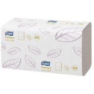   Kéztörlő,  Z hajtás, 2 rétegű, 200 lap, H3 rendszer, Premium, TORK "Extra Soft Singlefold", fehér