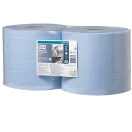   Törlőpapír, tekercses, 26,2 cm átmérő, W2 rendszer, 2 rétegű, TORK "Nagy teljesítményű", kék