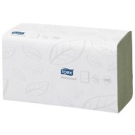   Kéztörlő, Z hajtás, 2 rétegű, 250 lap, H3 rendszer, Advanced, TORK "Singlefold", zöld