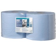   Törlőpapír, tekercses, 26 cm átmérő, W1/W2 rendszer, 2 rétegű, TORK "Plusz", kék