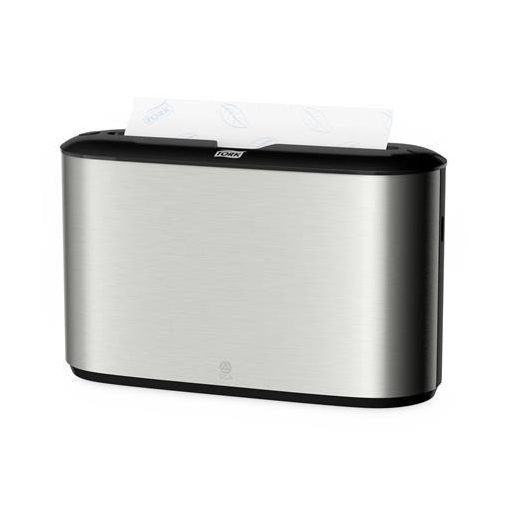 Kéztörlő adagoló, pultra tehető, H2 rendszer, Image Line, TORK "Xpress Multifold", rozsdamentes