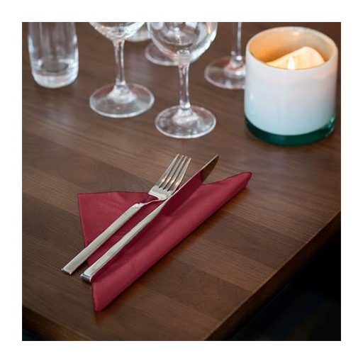 Szalvéta, 1/4 hajtogatott, 3 rétegű, 32,5x32,8 cm, Advanced, TORK "Soft Lunch", bordó
