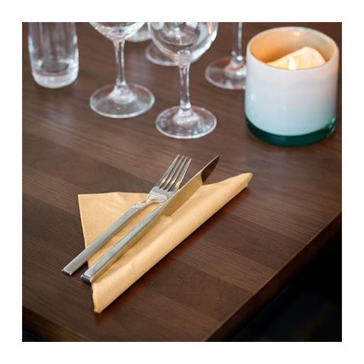 Szalvéta, 1/4 hajtogatott, 3 rétegű, 32,5x32,8 cm, Advanced, TORK "Soft Lunch", homokszín