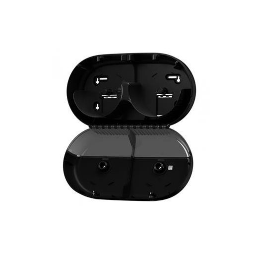 Toalettpapír adagoló, duplatekercses, T9 rendszer, Elevation, TORK "SmartOne Mini", fekete