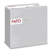   Szalvéta, 1/4 hajtogatott, 40x40 cm, FATO "Airlaid Shade", ezüst