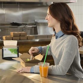   Szalvéta, adagolós, 1 rétegű, 21,3x33 cm, N4 rendszer, Advanced, TORK "Xpressnap", natúr