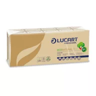   Papír zsebkendő, 4 rétegű, 10x9 db, LUCART "EcoNatural", barna