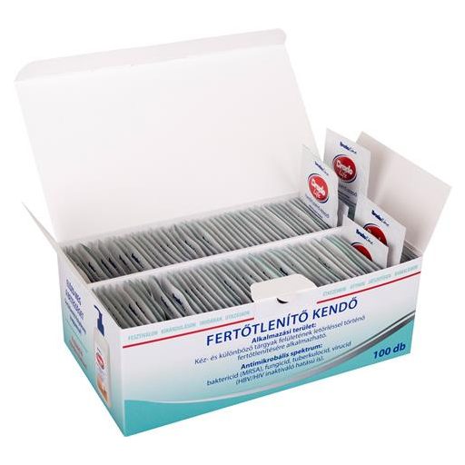 Fertőtlenítő kendő, 100 db, BRADOLIFE