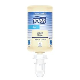   Folyékony szappan, 1 l, S4 rendszer, szagsemlegesítő, TORK "Odor-Control", átlátszó