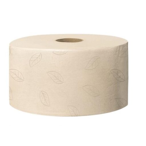 Toalettpapír, T2 rendszer, 2 rétegű, 19 cm átmérő, Advanced, TORK "Mini Jumbo", natúr