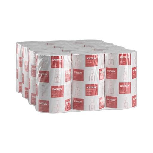Kéztörlő, tekercses, 2 rétegű, KATRIN, fehér, "CLASSIC S2/75"