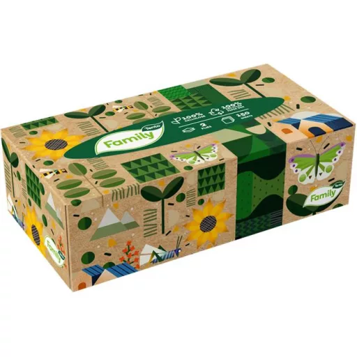Kozmetikai kendő, 2 rétegű, 150 lapos, TENTO "Big Box"