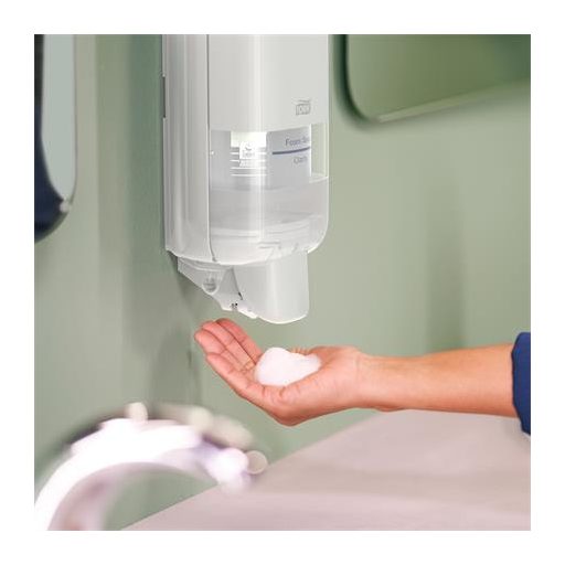 Hab- és folyékony szappan és kézfertőtlenítő adagoló, S4 rendszer, TORK, fehér