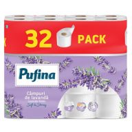   Toalettpapír, 3 rétegű, kistekercses, 32 tekercs, PUFINA "Lavender Fields", levendula illattal