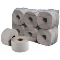   Toalettpapír, 1 rétegű, nagytekercses, 130 m, 19 cm átmérő, "Vella", natúr