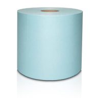  Törlőkendő, szöszmentes, tekercses, 1 rétegű, 200 lap, türkizkék