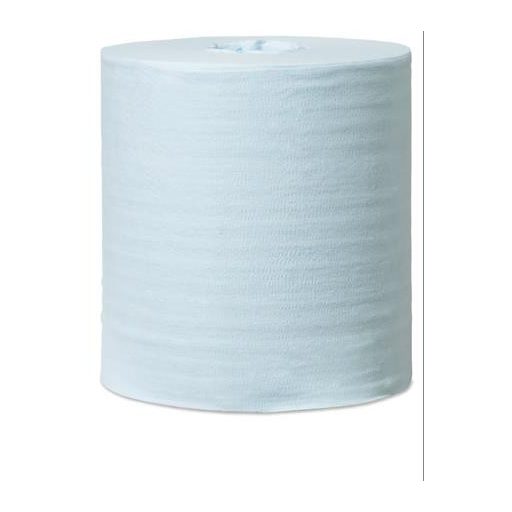 Tisztítókendő, szöszszegény, tekercses, 1 rétegű, 200 db, utántöltő hordozható vödörhöz, W10 rendszer, TORK, türkiz