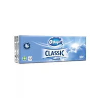   Papír zsebkendő, 3 rétegű, 10x10 db, OOOPS "Classic", sensitive