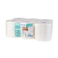   Toalettpapír, 2 rétegű, 19 cm átmérő, VICTORIA HYGIENE, "Fine Mini Jumbo", fehér