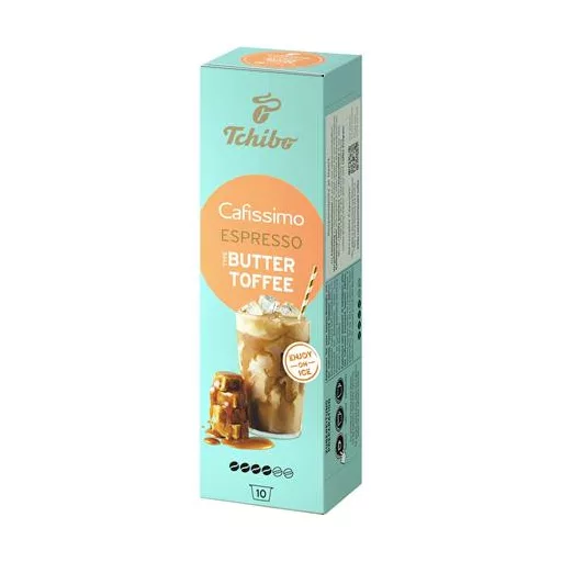 Kávékapszula, 10 db, TCHIBO "Cafissimo Espresso Buttertoffee"