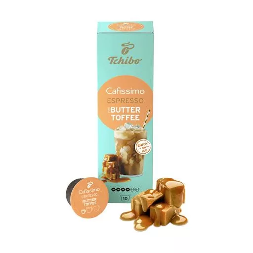 Kávékapszula, 10 db, TCHIBO "Cafissimo Espresso Buttertoffee"