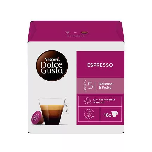 Kávékapszula, 16 db,  NESCAFÉ DOLCE GUSTO "Espresso Intenso"