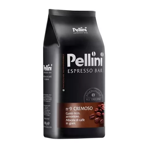 Kávé, pörkölt, szemes, 1000 g, PELLINI "Cremoso"