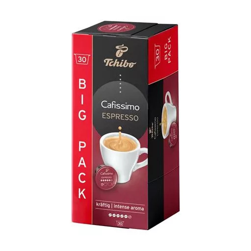 Kávékapszula, 30 db, TCHIBO "Cafissimo Espresso Intense"
