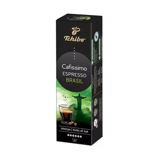 Kávékapszula, 10 db, TCHIBO "Cafissimo Espresso Brasil"