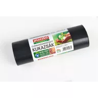   Nagykukazsák, újrahasznosított, 150 l, 10 db, 80x120 cm, 25 µ,  MAZZINI, fekete