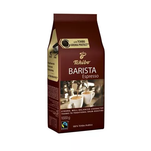 Kávé, pörkölt, szemes, 1000 g, TCHIBO "Barista Espresso"
