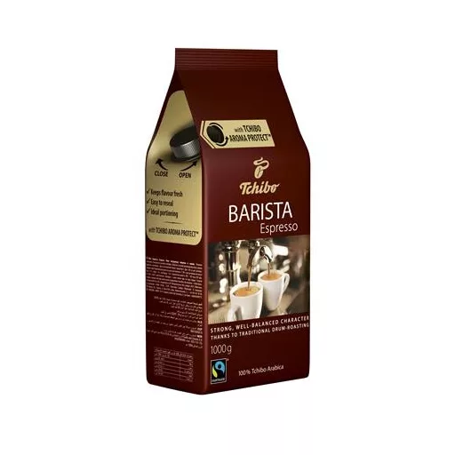 Kávé, pörkölt, szemes, 1000 g, TCHIBO "Barista Espresso"