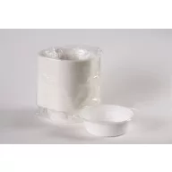   Műanyag gulyás tányér, tetőzhető, 500 ml, 50 db, fehér