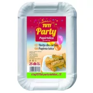 Papírtálca, 10,5x16,5 cm, 25 db, TUTI "Party"