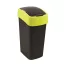 Billenős szemetes, 45 liter, CURVER "Pacific flip bin", fekete/sárga