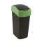 Billenős szemetes, 45 liter, CURVER "Pacific flip bin", fekete/zöld