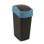 Billenős szemetes, 45 liter, CURVER "Pacific flip bin", fekete/kék
