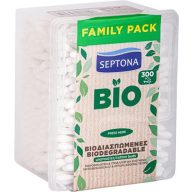   Fültisztító pálcika, biológiailag lebomló, 300 db, SEPTONA