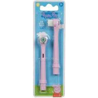   Pótfej, elektromos fogkeféhez, 2 db, "Peppa Pig", pink