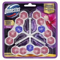   WC frissítő blokk, 3 db-os, DOMESTOS  "Aroma Lux", hibiszkusz