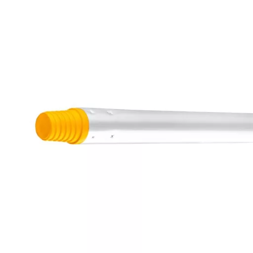 Nyél, menetes, alukróm, 140 cm, BONUS "Heavy Duty" , fehér
