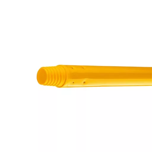 Nyél, menetes, alukróm, 140 cm, BONUS "Heavy Duty", sárga