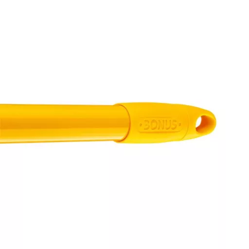 Nyél, menetes, alukróm, 140 cm, BONUS "Heavy Duty", sárga