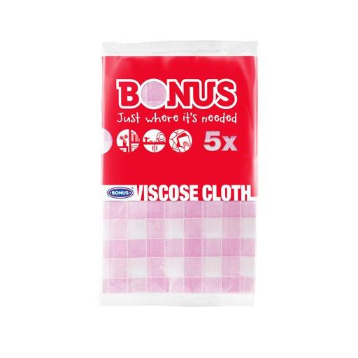 Mosogatókendő, viszkóz, 5 db, BONUS