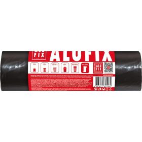   Szemeteszsák, 280 l, 5 db, 115x135 cm, 60 µ, ALUFIX, fekete