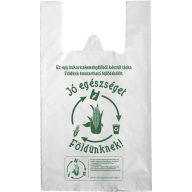   Ingvállas tasak, lebomló, 24x45x0,15 cm "Jó egészséget Földünknek"