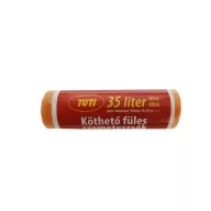   Szemeteszsák, köthető füles, 35 l, 20 db, 50x60 cm, 9 µ, TUTI, narancssárga