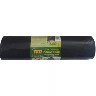   Nagykukazsák, 240 l, 5 db, 120x140 cm, 40 µ, TUTI "Giga", fekete