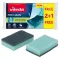 Mosogatószivacs, 2+1 db, VILEDA "Pro Clean", kék